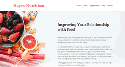 Desktop Screenshot of hayes-nutrition.com